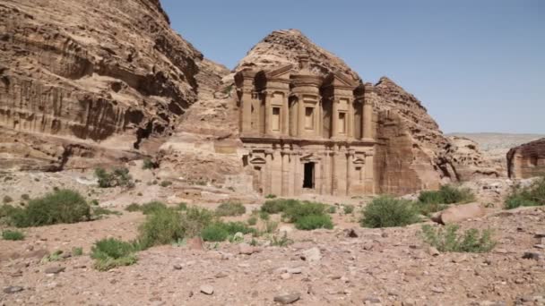 Sítio Antigo Petra Jordânia — Vídeo de Stock