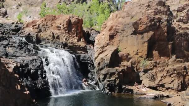 Bella Vista Della Cascata Edith Australia — Video Stock