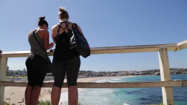 Austrália Turista Praia Surfista — Vídeo de Stock