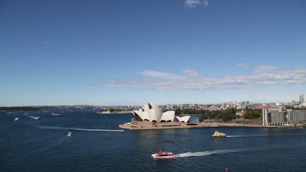 Opera House Panoramata Sydney — Stock video