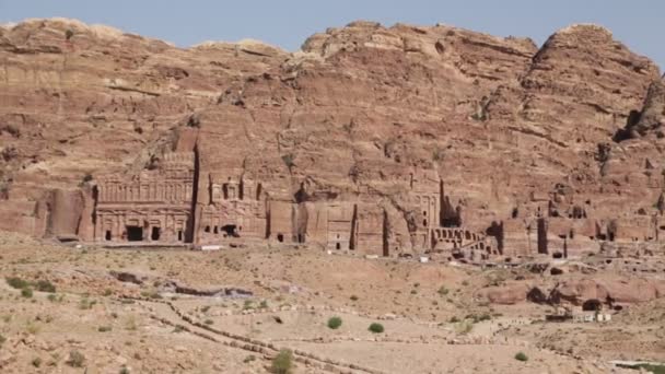 Παλαιό Site Της Πέτρας Στην Ιορδανία — Αρχείο Βίντεο