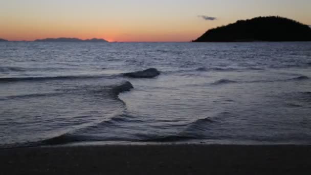 オーストラリアの海の上の美しい日没 — ストック動画