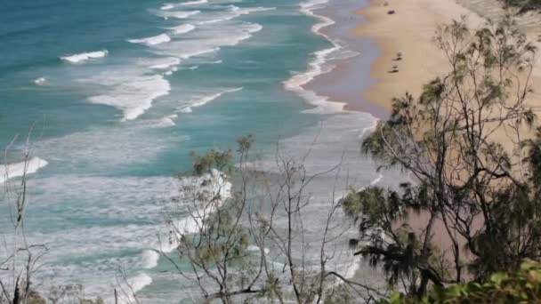 Vista Panorámica Del Océano Playa Australia — Vídeos de Stock