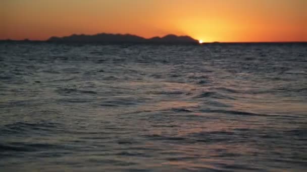 Belo Pôr Sol Acima Oceano Austrália — Vídeo de Stock