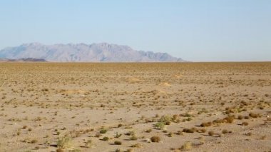 İran 'da çöl ve dağ manzara