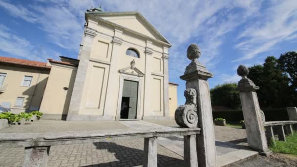 Imágenes Escénicas Antigua Iglesia Católica Italia — Vídeos de Stock