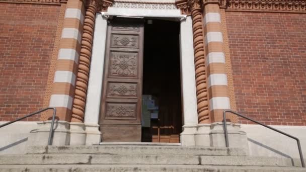 Edificio Antigua Religión Católica Italia — Vídeo de stock