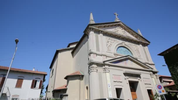 Imagens Cênicas Antiga Igreja Católica Itália — Vídeo de Stock