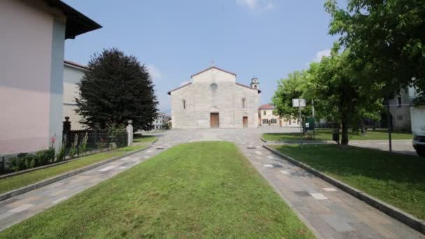 Vackra Bilder Forntida Katolska Kyrkan Italien — Stockvideo