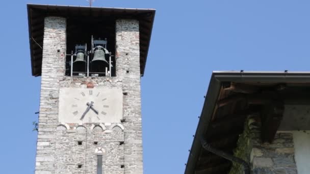 Antiga Construção Religião Católica Varano Borghi Itália — Vídeo de Stock