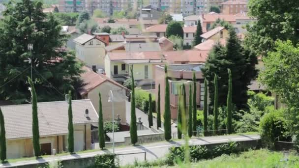 Stadsbilden Tak Och Hus Turbigo Italien — Stockvideo