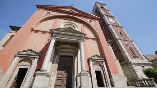 Oude Katholieke Godsdienst Gebouw Italië — Stockvideo