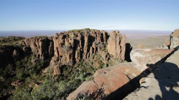 Bella Vista Sulla Valle Della Desolazione Sud Africa — Video Stock