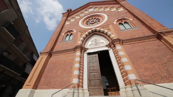 Edificio Antigua Religión Católica Italia — Vídeo de stock