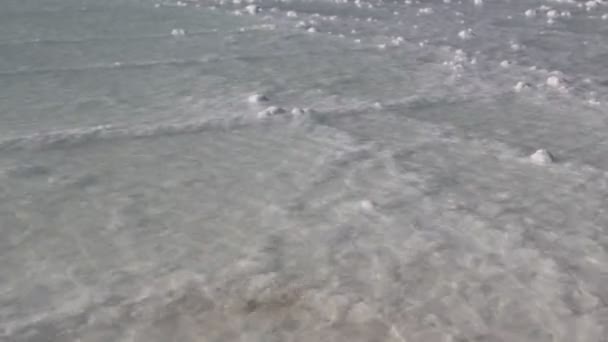 美丽的盐湖景观 — 图库视频影像