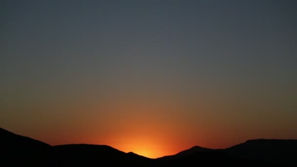 Imágenes Del Paisaje Hermosa Puesta Sol Roja Sudáfrica — Vídeo de stock