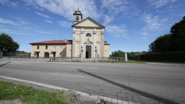 Vackra Bilder Forntida Katolska Kyrkan Italien — Stockvideo