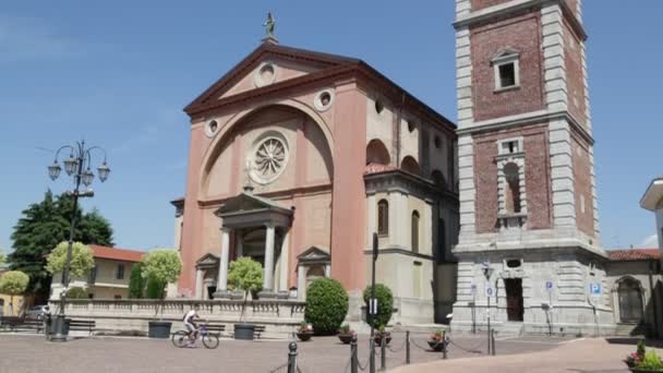 Mooie Beelden Van Oud Katholieke Kerk Italië — Stockvideo