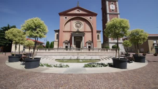 Oude Katholieke Godsdienst Gebouw Italië — Stockvideo