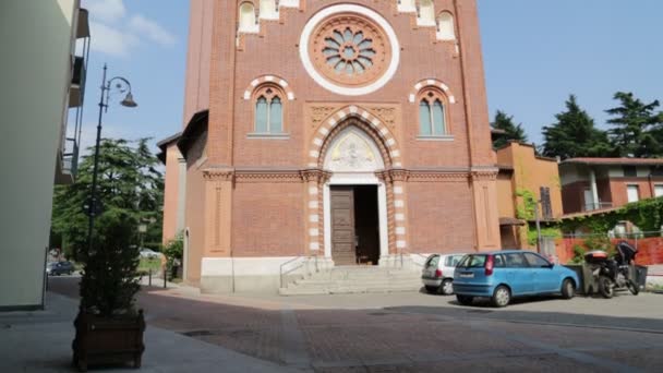 Oude Katholieke Godsdienst Gebouw Italië — Stockvideo