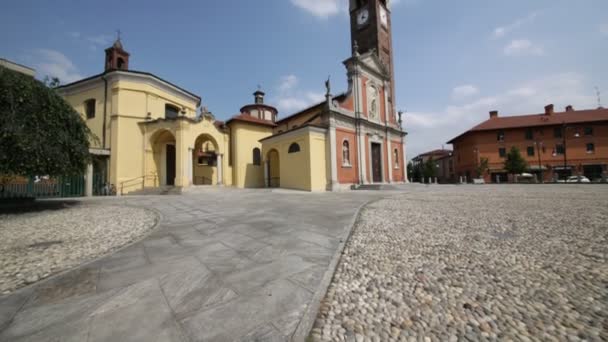 Altes Katholisches Religiöses Gebäude Varano Borghi Italien — Stockvideo
