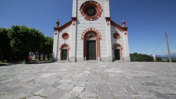 Ancien Bâtiment Religion Catholique Varano Borghi Italie — Video