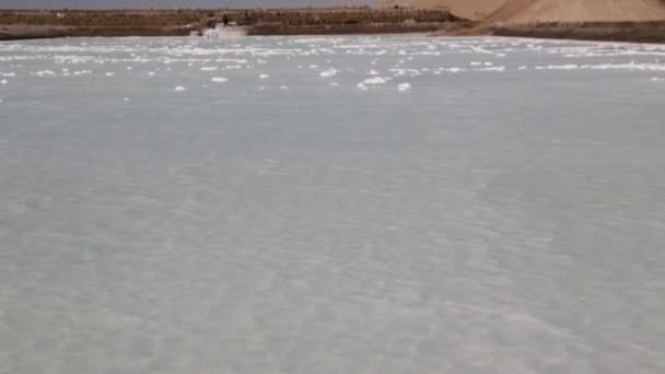 Hermoso Paisaje Lago Salado — Vídeos de Stock