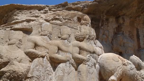 Alte Ruinen Der Nähe Von Persepolis Iran — Stockvideo