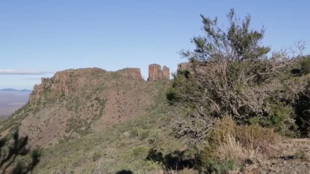 Hermosa Vista Del Valle Desolación Sudáfrica — Vídeos de Stock