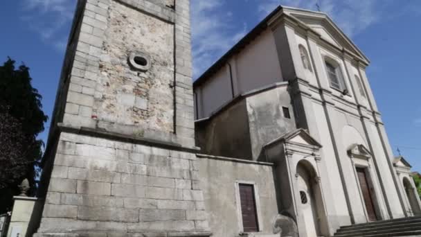 Vackra Bilder Forntida Katolska Kyrkan Italien — Stockvideo