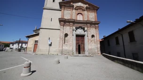 Imágenes Escénicas Antigua Iglesia Católica Italia — Vídeos de Stock