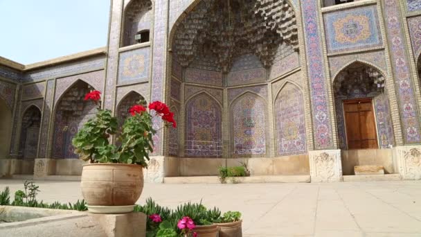 Hermosa Mezquita Oriental Antigua Irán — Vídeos de Stock