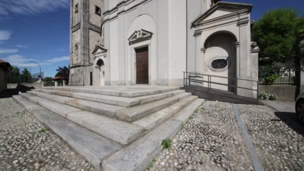 Vackra Bilder Forntida Katolska Kyrkan Italien — Stockvideo