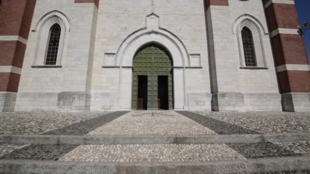 Ancient Catholic Religion Building Italy — Stock Video