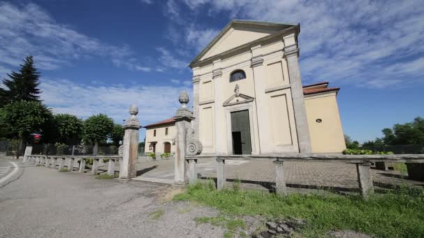 Imágenes Escénicas Antigua Iglesia Católica Italia — Vídeos de Stock