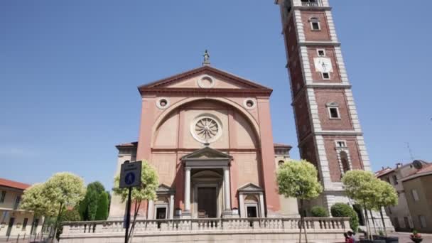 Antiga Construção Religião Católica Varano Borghi Itália — Vídeo de Stock