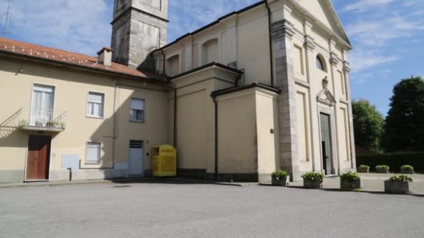 Scenic Footage Ancient Catholic Church Italy — Stock Video