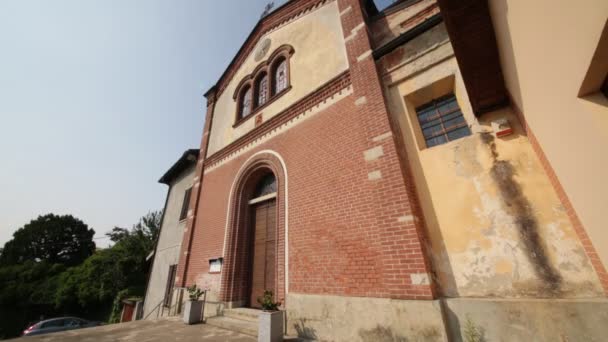 Imágenes Escénicas Antigua Iglesia Católica Italia — Vídeo de stock