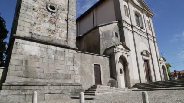 Γραφικό Μήκος Πόδηα Της Αρχαίας Καθολικής Εκκλησίας Στην Ιταλία — Αρχείο Βίντεο