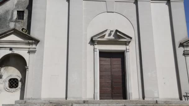 Imágenes Escénicas Antigua Iglesia Católica Italia — Vídeo de stock