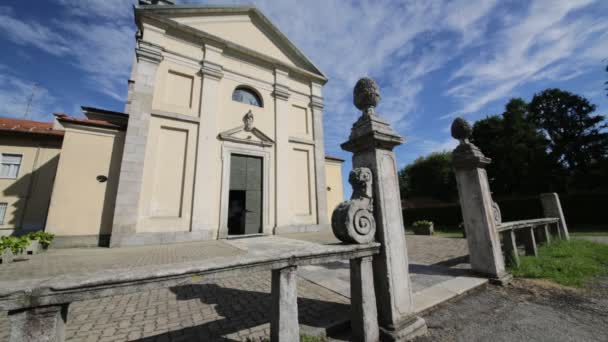 Imágenes Escénicas Antigua Iglesia Católica Italia — Vídeos de Stock