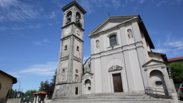 Riprese Panoramiche Dell Antica Chiesa Cattolica Italia — Video Stock