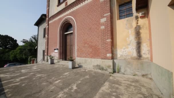 Vackra Bilder Forntida Katolska Kyrkan Italien — Stockvideo