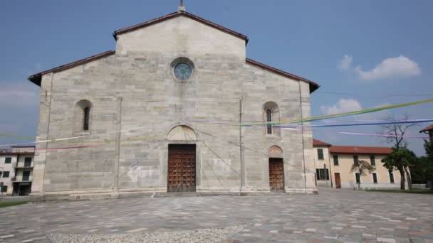 Imágenes Escénicas Antigua Iglesia Católica Italia — Vídeos de Stock