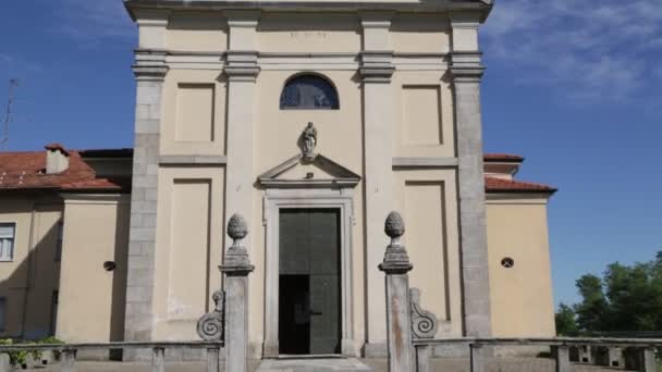 Мальовничі Кадри Старовинний Костел Італії — стокове відео