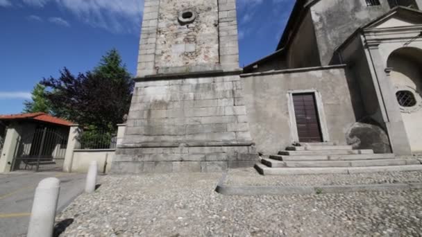 Riprese Panoramiche Dell Antica Chiesa Cattolica Italia — Video Stock