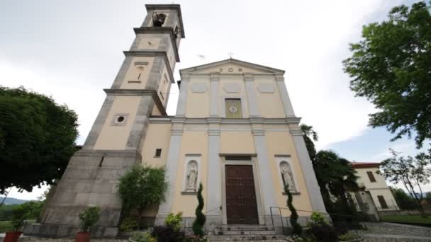 Edificio Antigua Religión Católica Italia — Vídeos de Stock