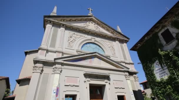 Vackra Bilder Forntida Katolska Kyrkan Italien — Stockvideo