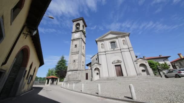 Imagens Cênicas Antiga Igreja Católica Itália — Vídeo de Stock