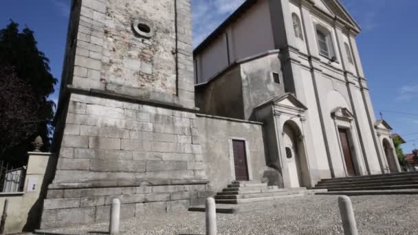 Szenische Aufnahmen Der Alten Katholischen Kirche Italien — Stockvideo